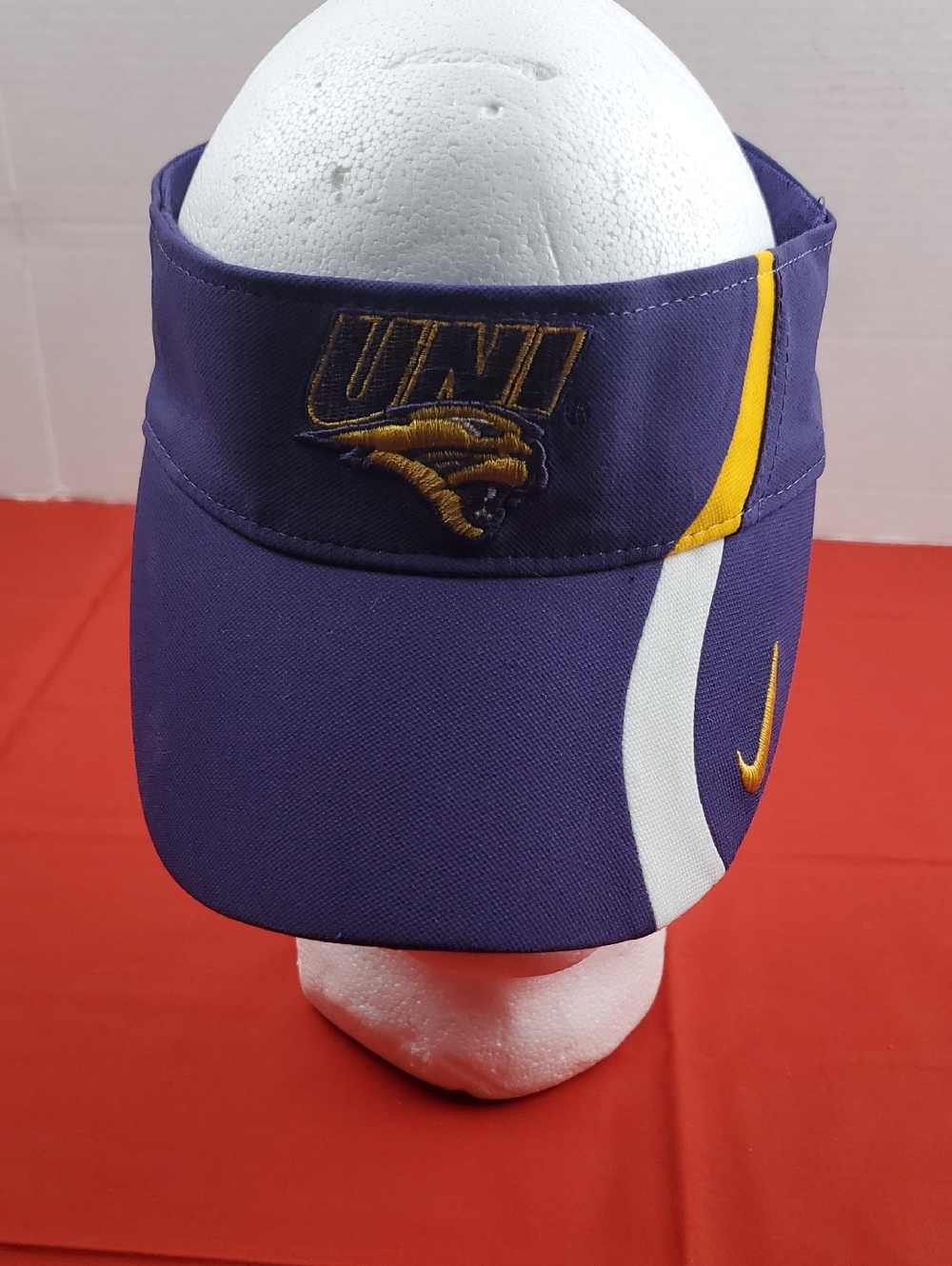 UNT Purple Sideline Visor with Gold and White Accents
